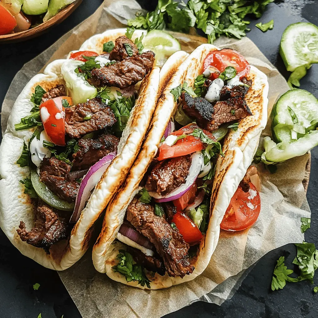 Get ready for a delicious twist on a classic favorite! These Beef Gyros are packed with tender, marinated meat, fresh veggies, and homemade tzatziki sauce all wrapped in warm pita bread. Perfect for a quick lunch or a special dinner, these gyros are sure to impress. Save this recipe for your next gathering or weeknight meal!