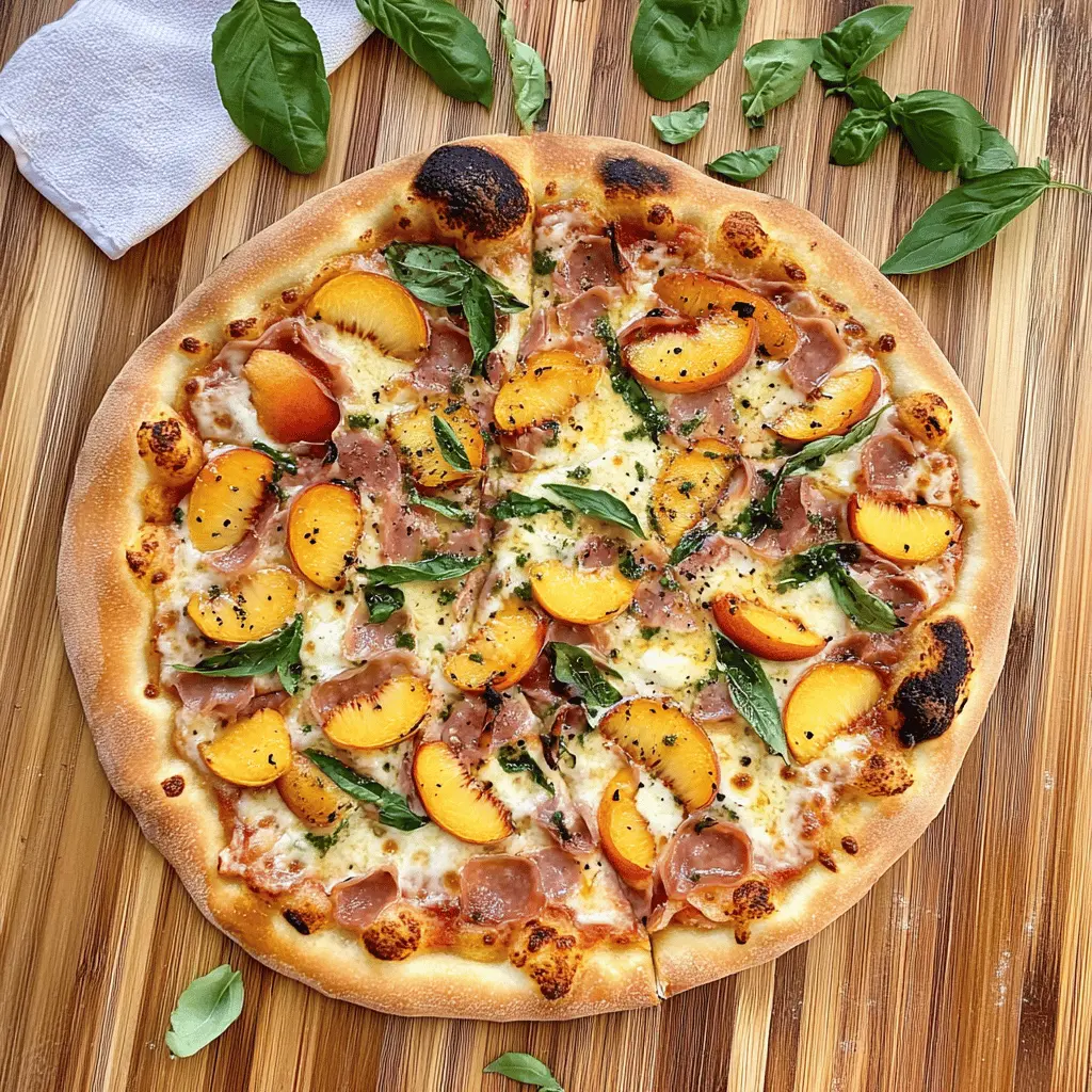 Treat yourself to a delicious twist on pizza with this Brick-oven Style Peach and Prosciutto Pizza! The sweet peaches complement the salty prosciutto perfectly, creating a delightful combination. Ideal for a summer gathering or as a unique dinner option, this recipe will impress your guests. Save this pin to try this mouthwatering pizza creation today!