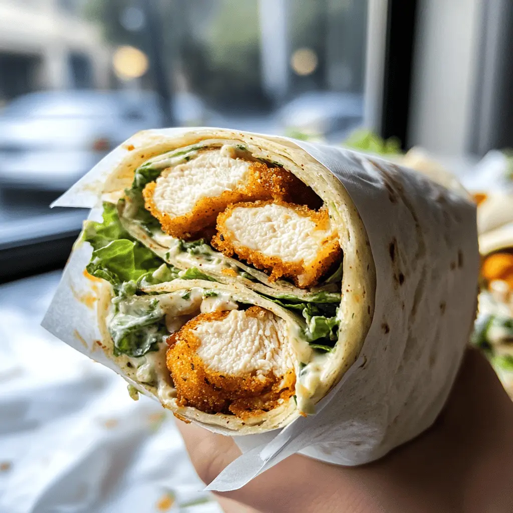 Easy Chicken Caesar Wrap Recipe