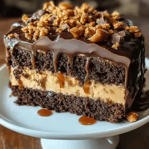 This Chocolate Caramel Toffee Crunch Cake is a delightful treat that combines rich chocolate layers with creamy caramel and a satisfying toffee crunch. Perfect for birthdays, celebrations, or any sweet occasion, it's a showstopper that will impress your guests. Save this recipe to create a mouthwatering dessert that everyone will love!