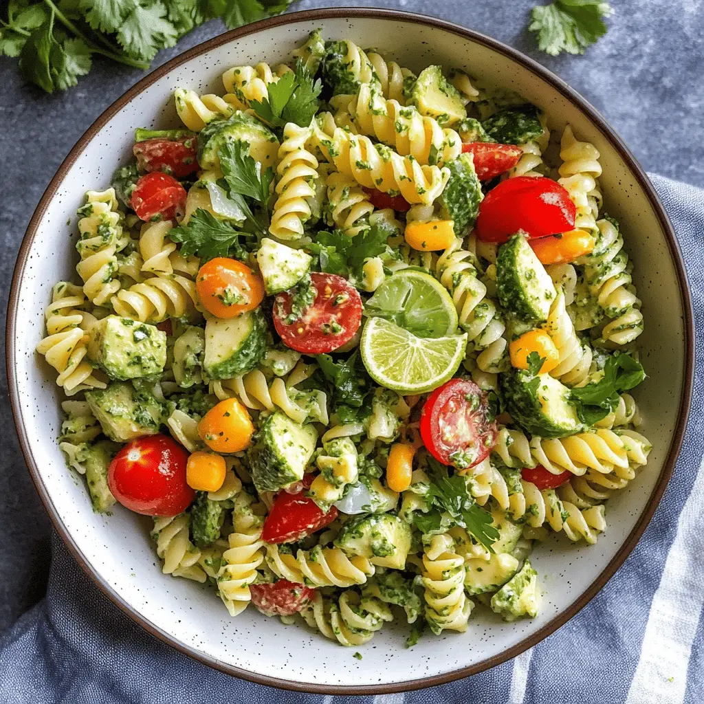 Brighten up your meals with this refreshing Cilantro Lime Pasta Salad! Packed with zesty lime, fresh cilantro, and crisp vegetables, it’s perfect for summer gatherings or a light lunch. This easy recipe comes together in minutes and is great for meal prep. Save this delicious salad recipe for your next picnic or BBQ!
