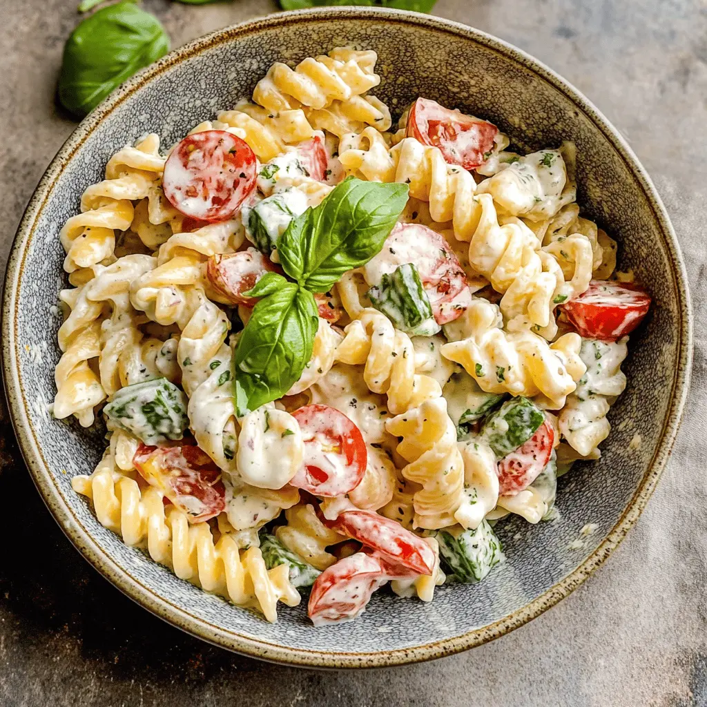 This creamy pasta salad is your go-to dish for picnics, potlucks, or just a tasty side at dinner! Featuring tender pasta, fresh veggies, and a rich, flavorful dressing, it's the perfect blend of textures and tastes. Save this recipe now to impress your family and friends at your next gathering!