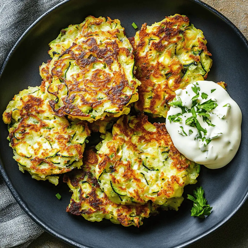 These easy zucchini fritters are the perfect blend of fresh flavors and crispy perfection! Made with grated zucchini, flour, and seasonings, they’re great as a snack or side dish. Perfect for family dinners or casual gatherings. Save this recipe to enjoy a healthy and delicious bite any time!