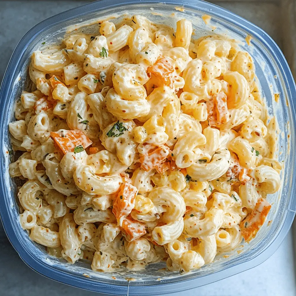 Bring the taste of Hawaii to your kitchen with this delicious Food Truck Hawaiian Mac Salad! Loaded with creamy mayo, tender macaroni, and a perfect blend of pineapple, carrots, and green onions, this dish is ideal for picnics or potlucks. Easy to prepare and bursting with flavor, it's a crowd-pleaser you'll want to save for your next gathering! 🍍✨