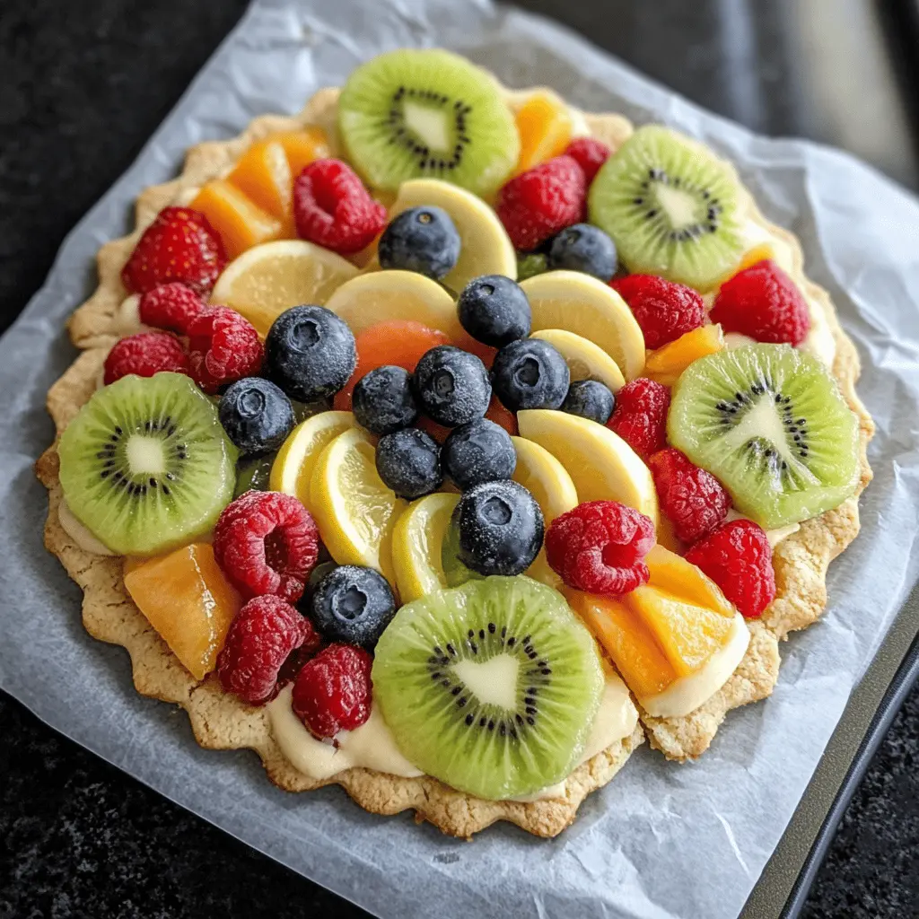 Satisfy your sweet tooth with these delightful Fruit Pizza Cookies! 🍕🍪 Made with a buttery sugar cookie crust and topped with a dreamy cream cheese frosting, these treats are perfect for any occasion. Choose your favorite fruits to create a colorful masterpiece! Save this recipe for a fun dessert that everyone will love at parties or family gatherings! 🍓🍍🍇