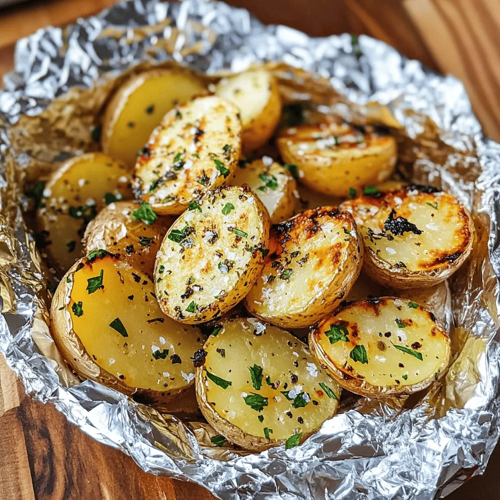 Get ready for a side dish that’s bursting with flavor! These Garlic Herb Grilled Potatoes in foil are perfectly seasoned and incredibly easy to prepare. With golden crispy edges and a tender inside, they’re ideal for summer cookouts or family dinners. Save this recipe now for a delicious addition to your next barbecue!