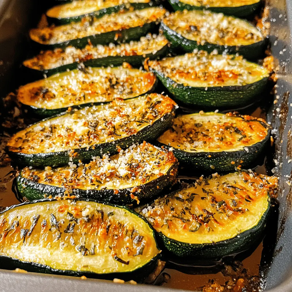 Looking for a simple and delicious side dish? This Garlic Parmesan Roasted Zucchini is loaded with flavor and perfect for any meal! With its crispy edges and cheesy topping, it's a tasty way to enjoy your veggies. Save this recipe for your next family dinner or summer BBQ! Enjoy the wholesome goodness and amazing taste of roasted zucchini tonight!