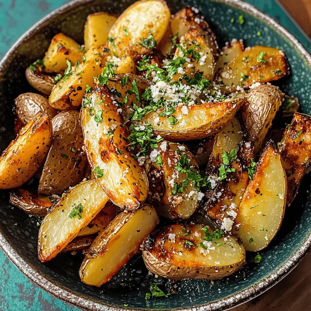 Perfectly crispy on the outside and tender on the inside, these Greek Roasted Potatoes are bursting with flavor! Tossed in olive oil, garlic, and lemon, these potatoes make a great side dish for any meal. Save this recipe for your next family dinner or barbecue and impress your guests with this simple yet delicious addition!