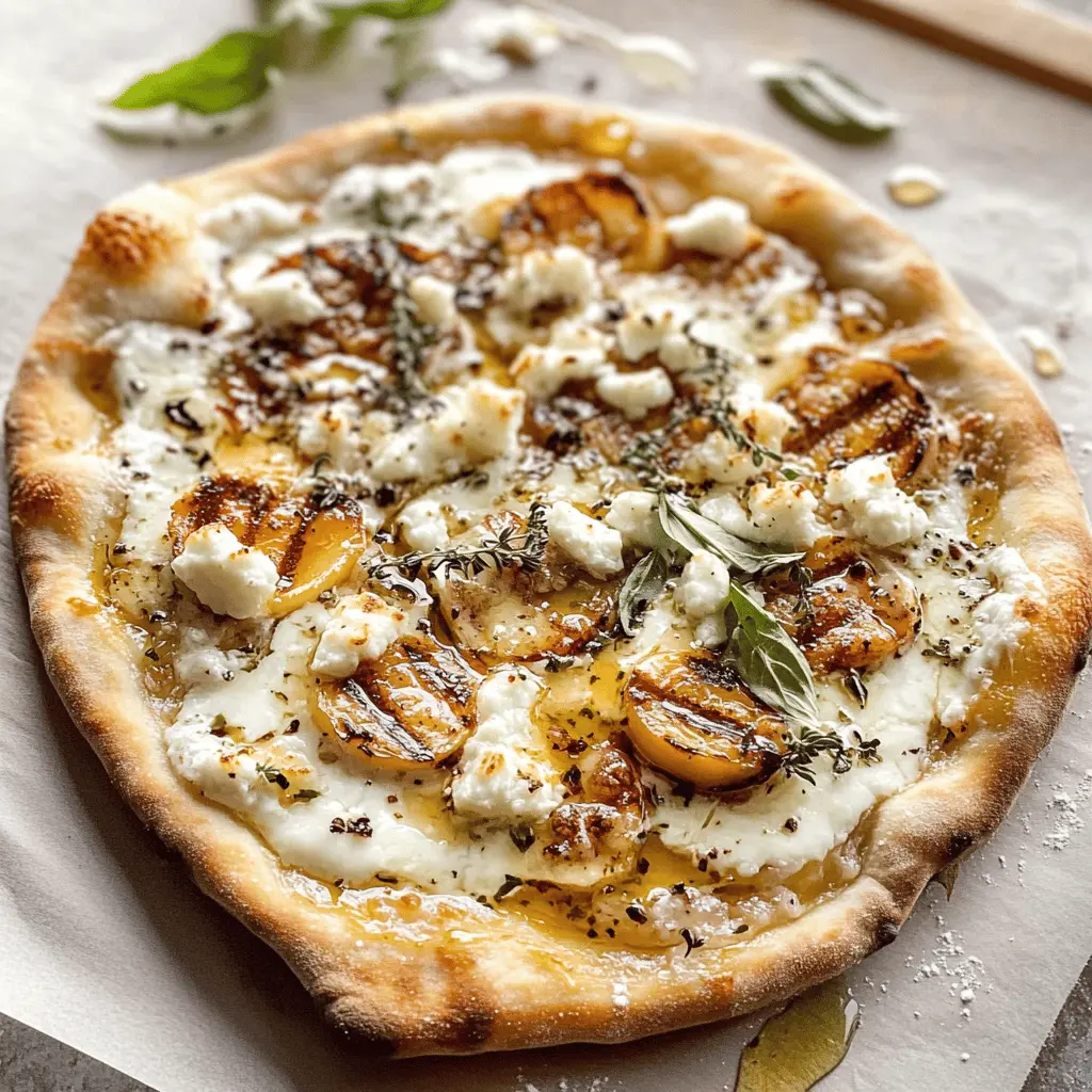 Looking for a tasty twist on pizza night? This Grilled Honey Goat Cheese Pizza combines creamy goat cheese with the sweetness of honey and fresh herbs, creating a flavor explosion you won't want to miss. Perfect for outdoor gatherings or cozy nights in, this recipe is easy to make and sure to impress. Save this pin for your next pizza adventure!