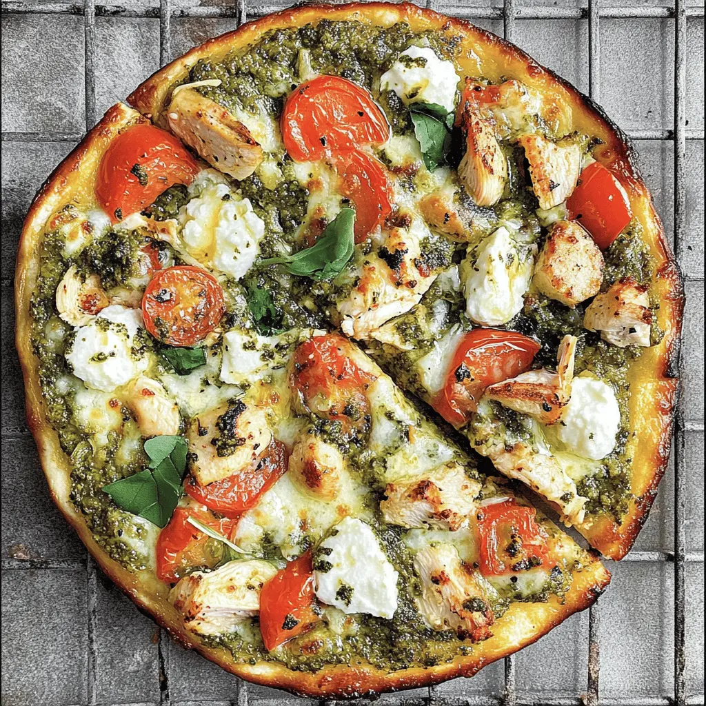Fire up your grill for a delicious Grilled Pesto Pizza! This recipe features tender chicken, creamy mozzarella, and ricotta cheese, all brought together with flavorful pesto. Perfect for summer parties or a cozy night in. Save this pin to whip up a pizza that’s sure to impress your family and friends! Enjoy this tasty twist on pizza night!