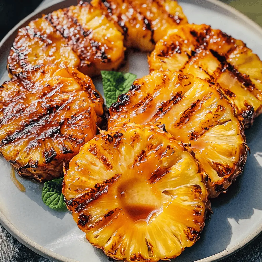 Turn your summer BBQ into a tropical paradise with this easy Honey Glazed Grilled Pineapple recipe! Featuring juicy pineapple slices with a sweet honey glaze, this dish combines the perfect balance of flavors. Ideal as a dessert or a unique side for grilled meats. Save this recipe for your next cookout and impress your guests!