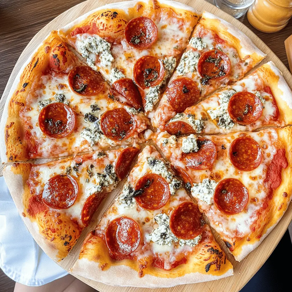 Craving a pizza that packs a punch? This Hot Honey Pepperoni Ricotta Pizza combines spicy pepperoni with creamy ricotta and a drizzle of hot honey for a flavor explosion! Perfect for gatherings, game night, or a cozy dinner at home. Don't forget to save this recipe for your next pizza night!