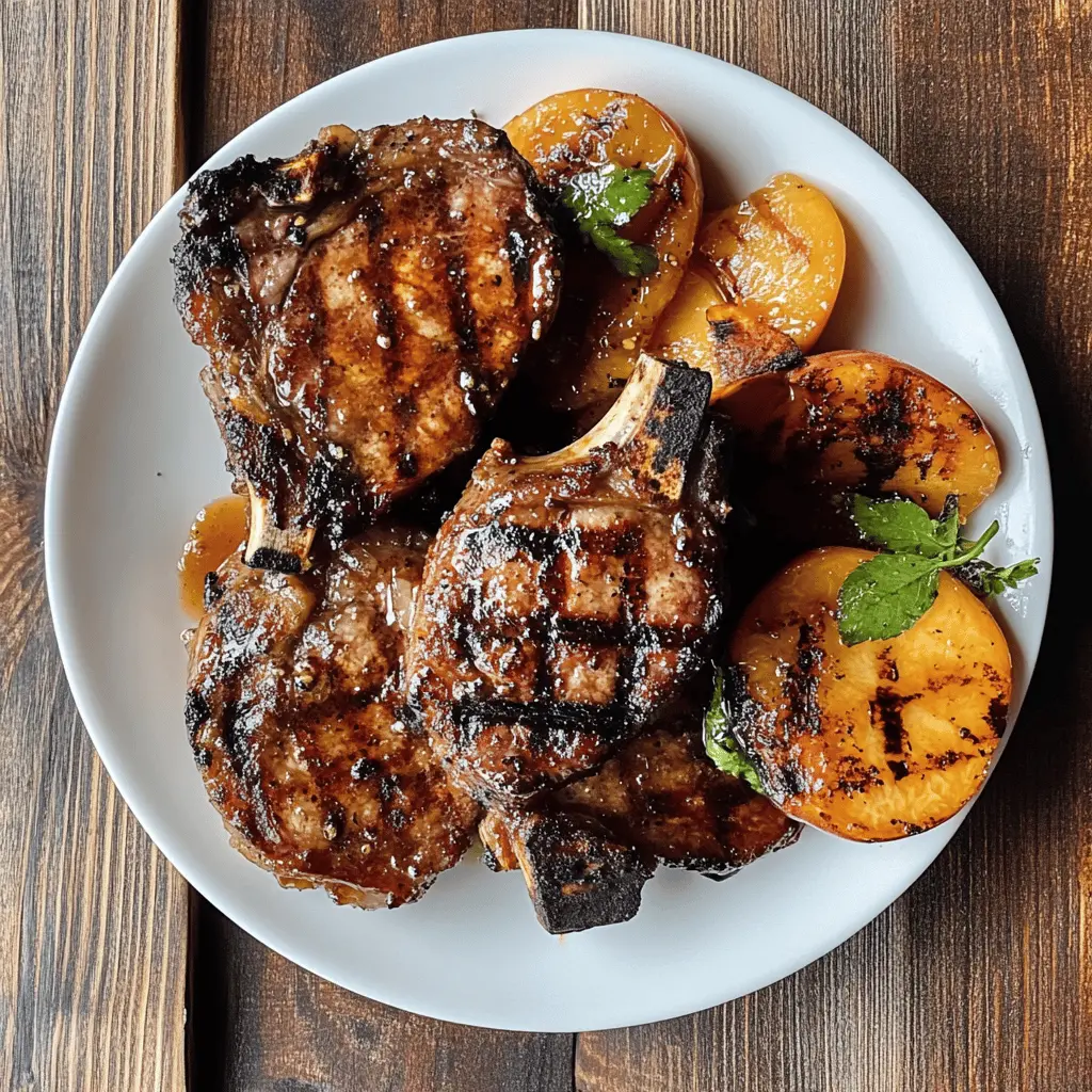 Fire up the grill for these Juicy Grilled Pork Chops with Spicy Peach Glaze! This recipe combines the perfect balance of tender meat and a sweet-spicy glaze that will elevate your summer barbecue. Perfect for family gatherings or a cozy dinner, don’t forget to save this one for your next meal prep!