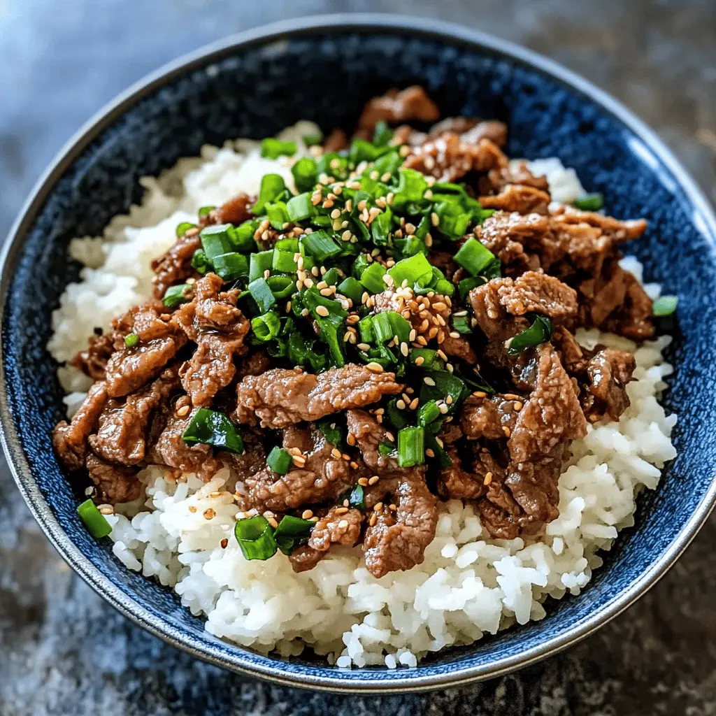 Looking for a quick dinner option? This Korean Beef recipe features tender beef strips marinated in a savory blend of soy sauce, garlic, and ginger. Ready in just 30 minutes, it's perfect for busy weeknights! Pair it with rice or veggies for a complete meal. Save this pin for your next family dinner or meal prep!