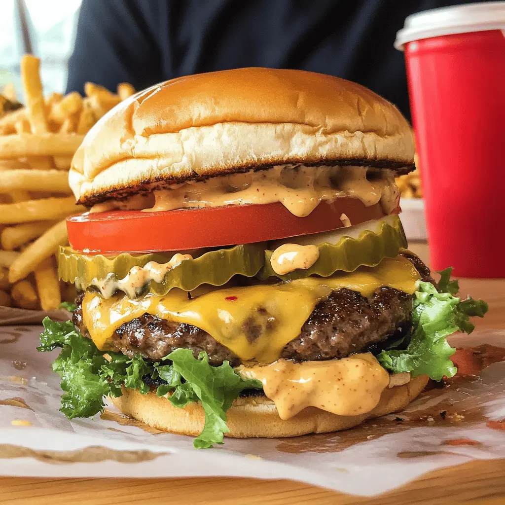 Get ready to enjoy the juiciest smash burger right at home! This simple recipe features seared beef patties that lock in flavor, topped with melty cheese and your favorite fixings. Perfect for a weekend BBQ or a quick dinner, you'll want to save this one for your next craving. Try it today and impress your friends and family!