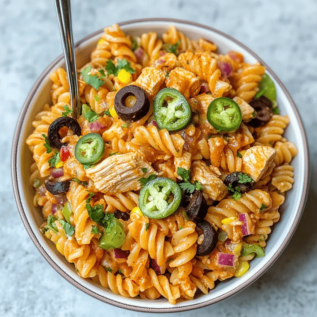 Looking for a fresh twist on dinner? This Zesty Chicken Enchilada Pasta Salad combines tender chicken, colorful veggies, and a zesty dressing that packs a flavorful punch! Perfect for potlucks, picnics, or as a quick weeknight meal. Don't forget to save this delicious recipe for your next gathering!