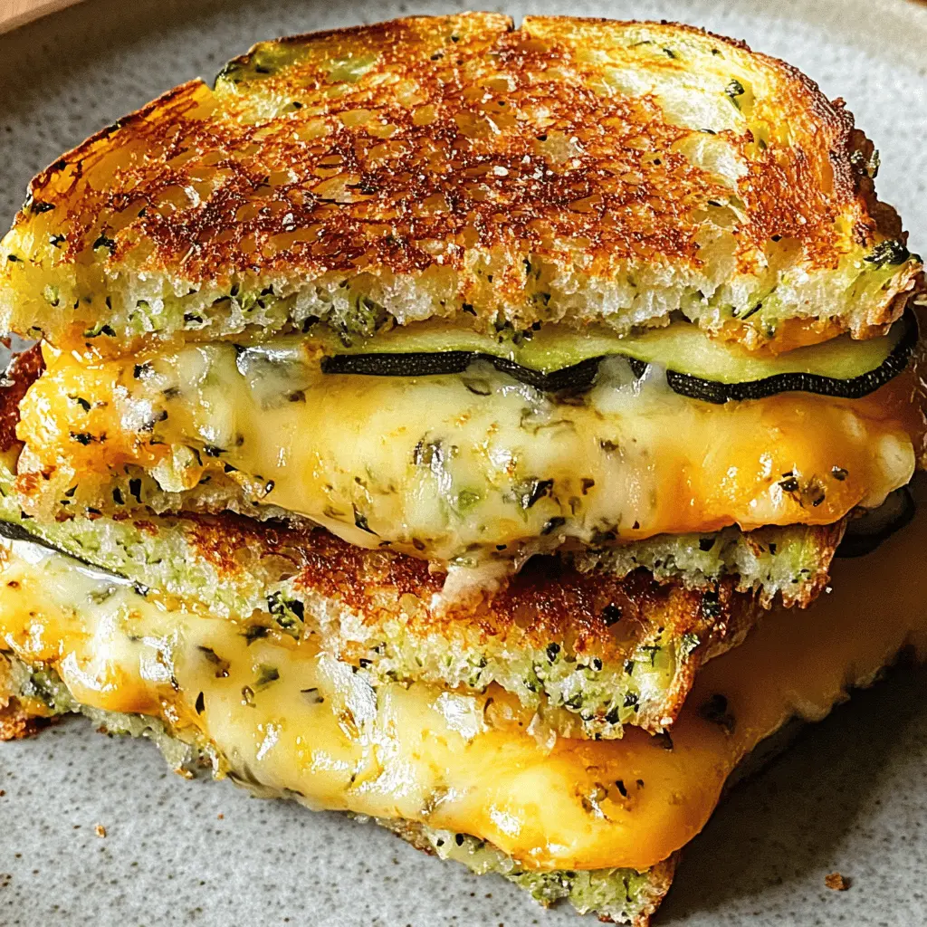 Transform your lunch with this delicious Zucchini Grilled Cheese! Loaded with gooey cheese and fresh zucchini, this sandwich pairs crispy, buttery bread with a burst of flavor. Perfect for a quick weeknight dinner or a cozy weekend treat, save this recipe to enjoy a unique twist on a classic favorite! 🍽️✨