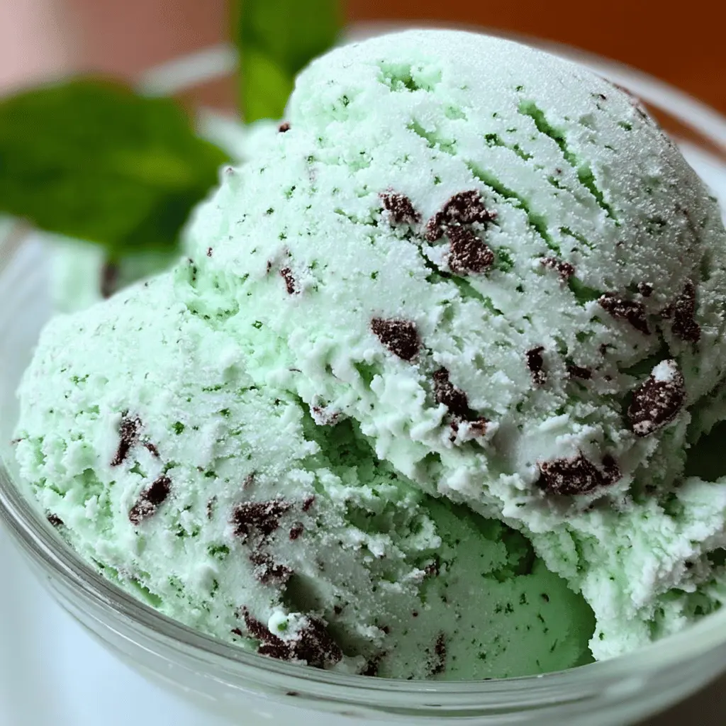 Easy Homemade Mint Chocolate Chip Ice Cream Recipe