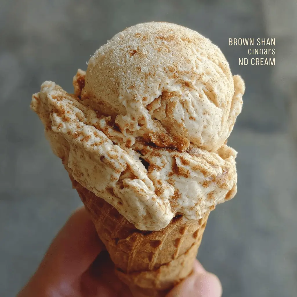 Easy Brown Sugar Cinnamon Ice Cream Recipe