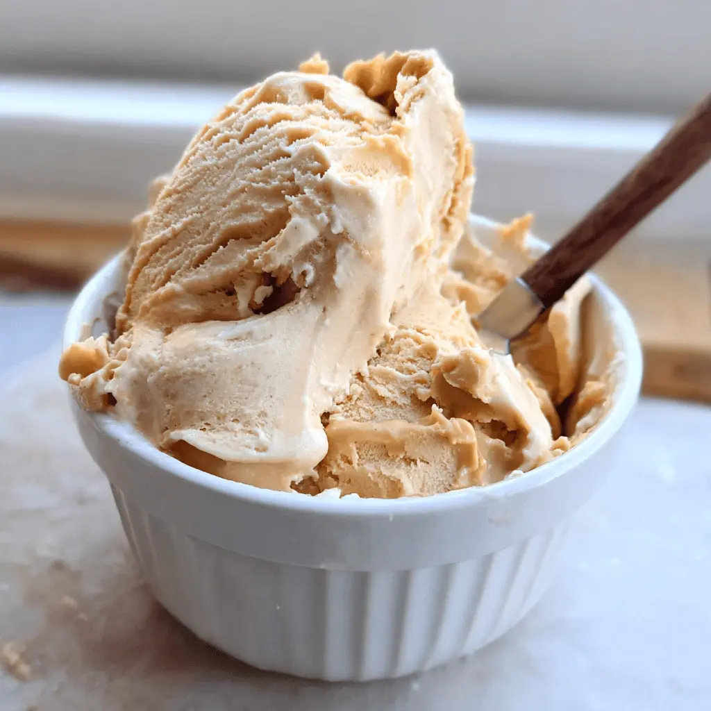 Easy No-Churn Peanut Butter Ice Cream Recipe