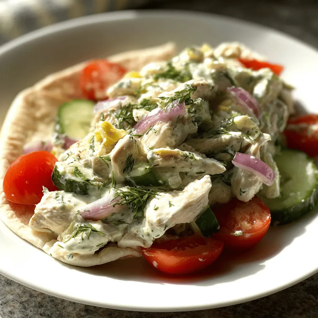 Easy Tzatziki Chicken Salad Recipe
