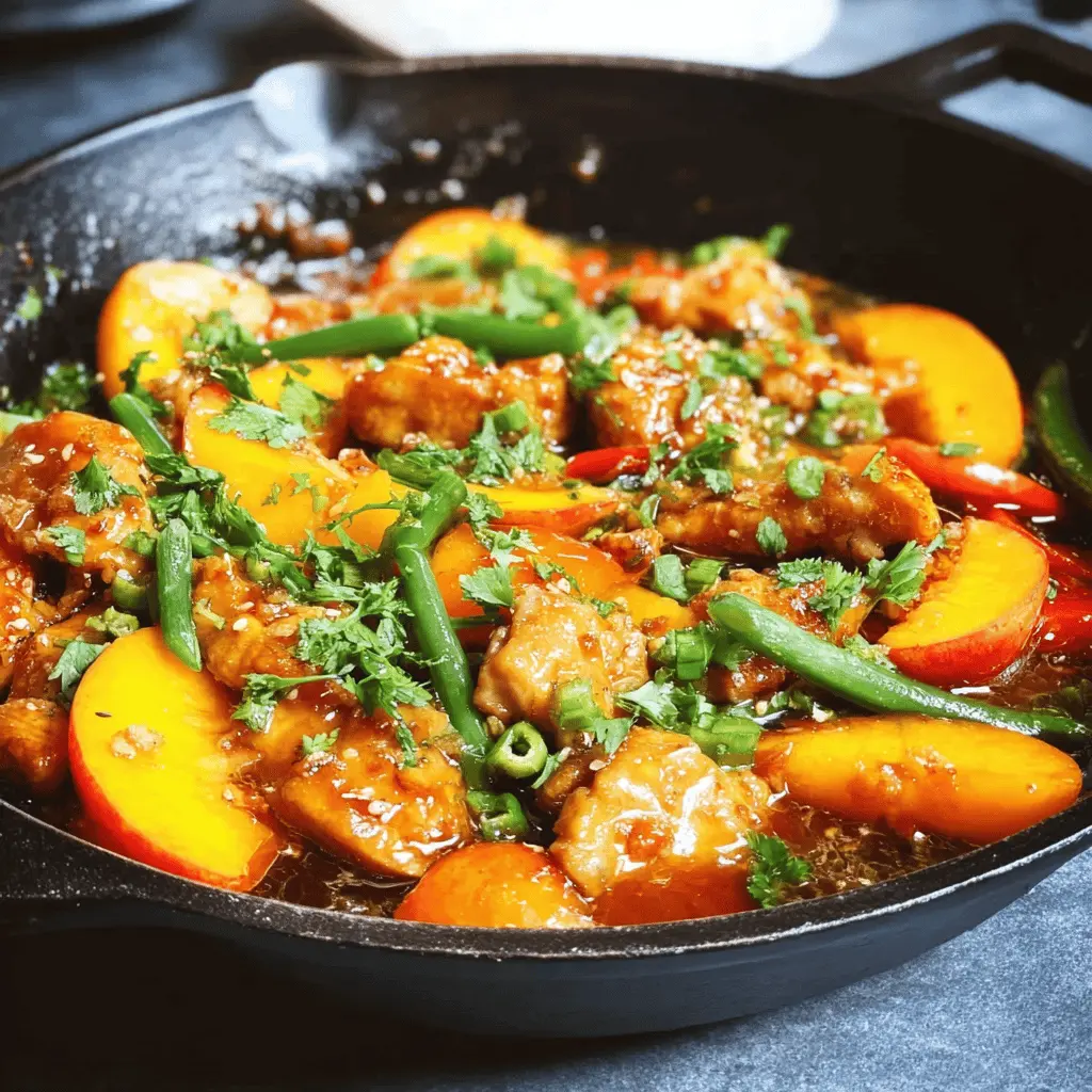 Easy Thai Peach Chicken Recipe for Dinner