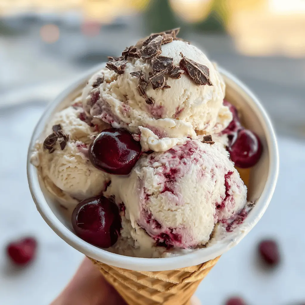 Easy Homemade Cherry Garcia Ice Cream Recipe