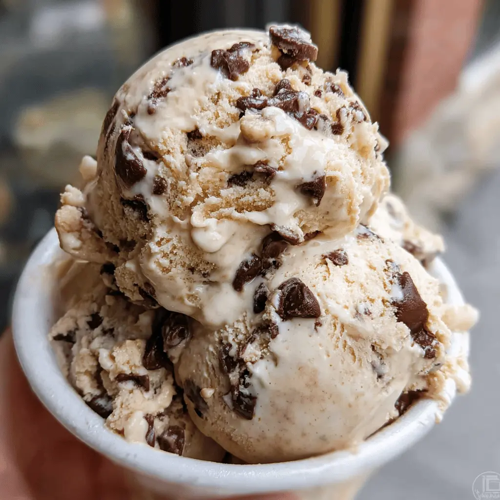 Easy Homemade Chocolate Chip Cookie Dough Ice Cream