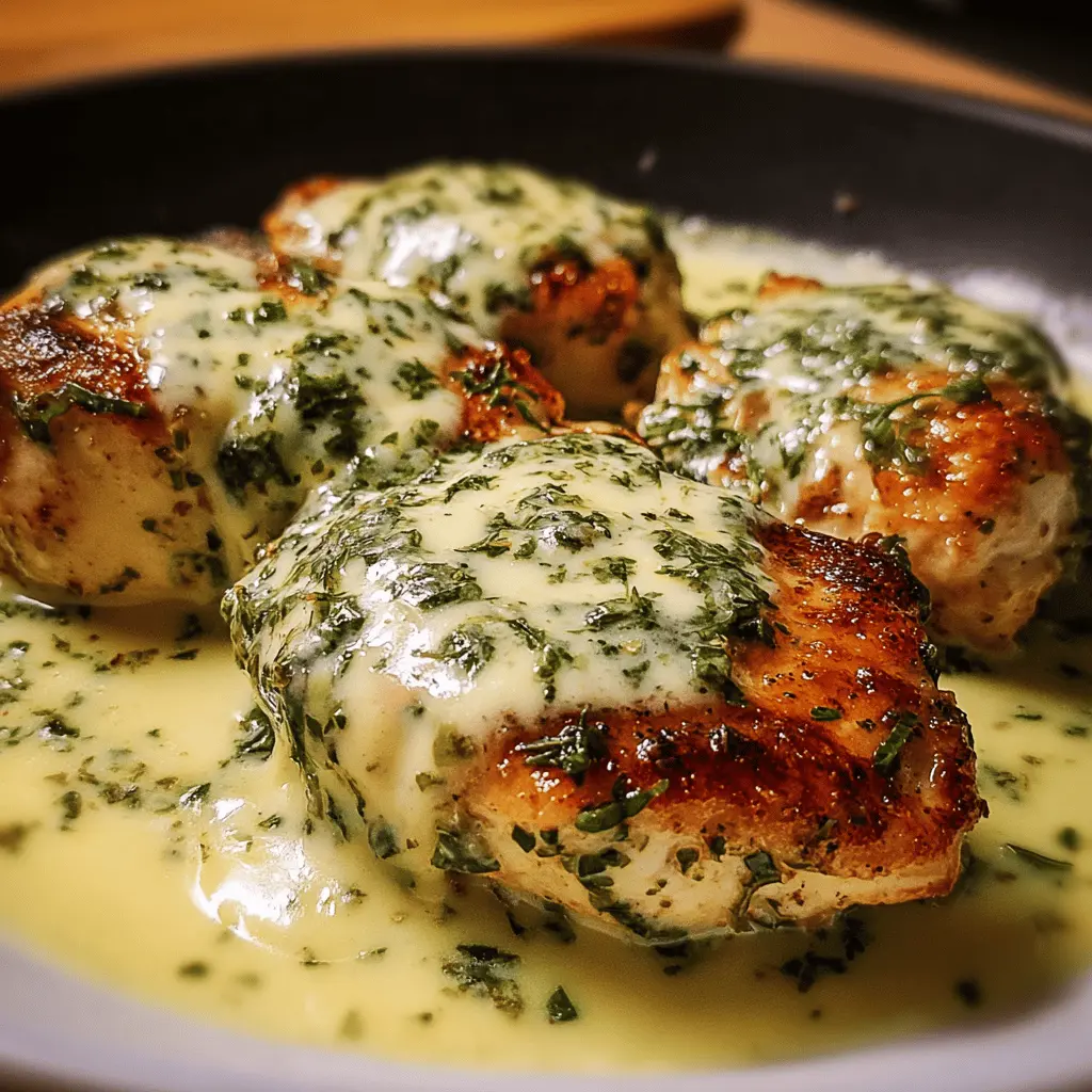Easy Mozzarella Chicken in Creamy Basil Sauce