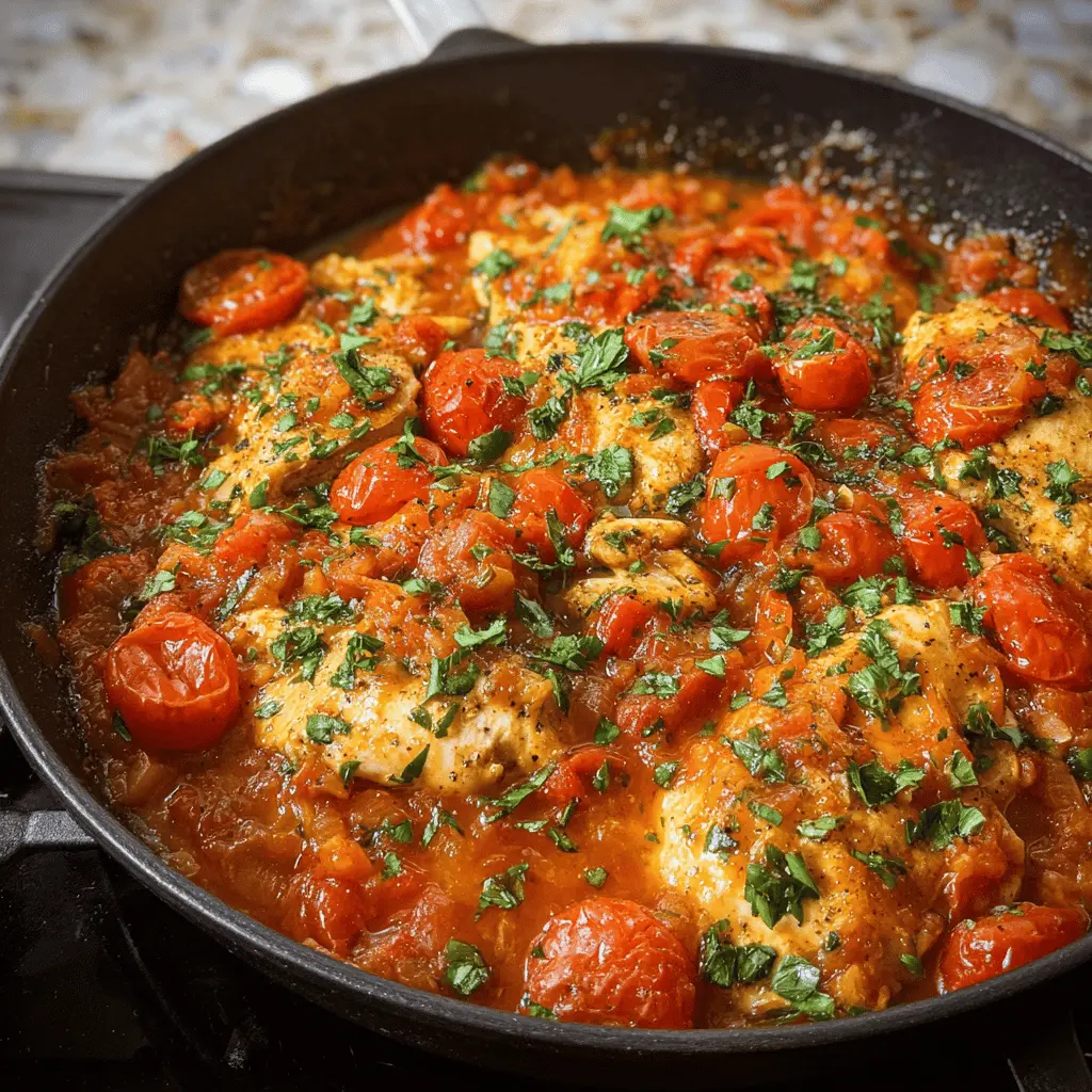 Healthy Chicken Pomodoro Skillet Dinner Recipe