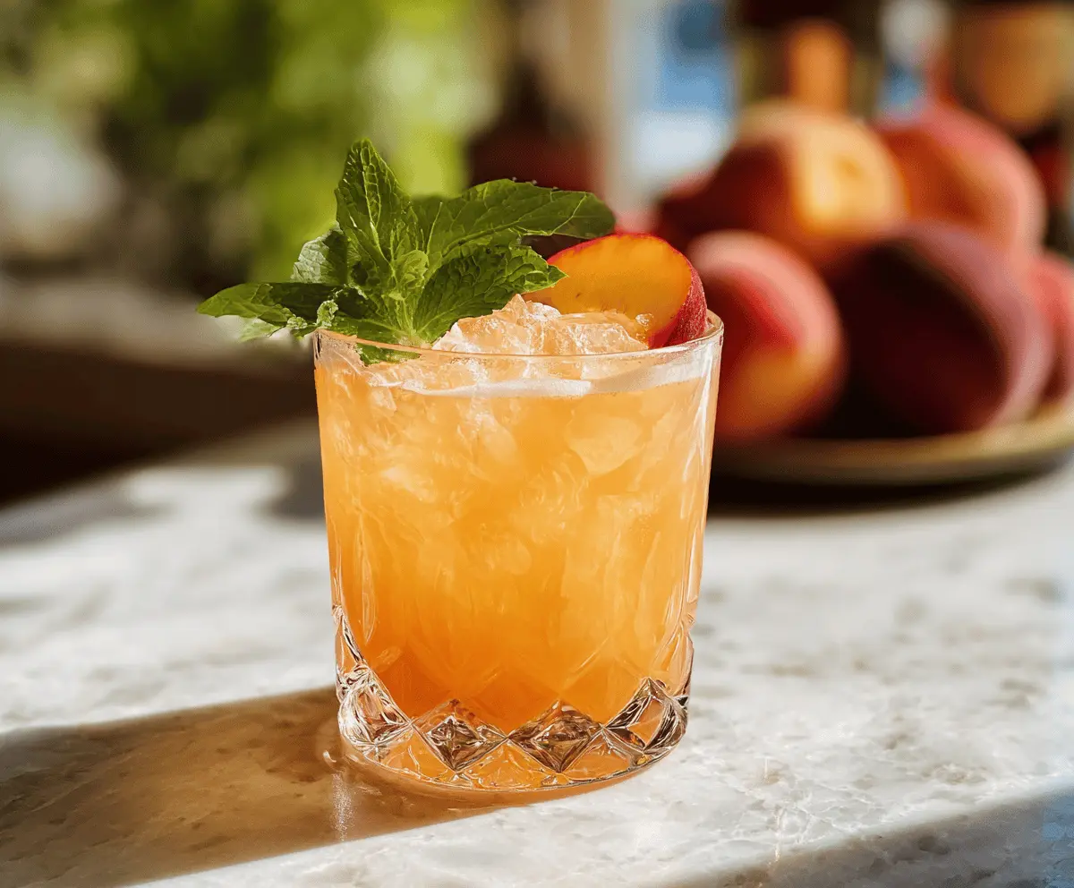 Easy Royal Peach Cocktail Recipe