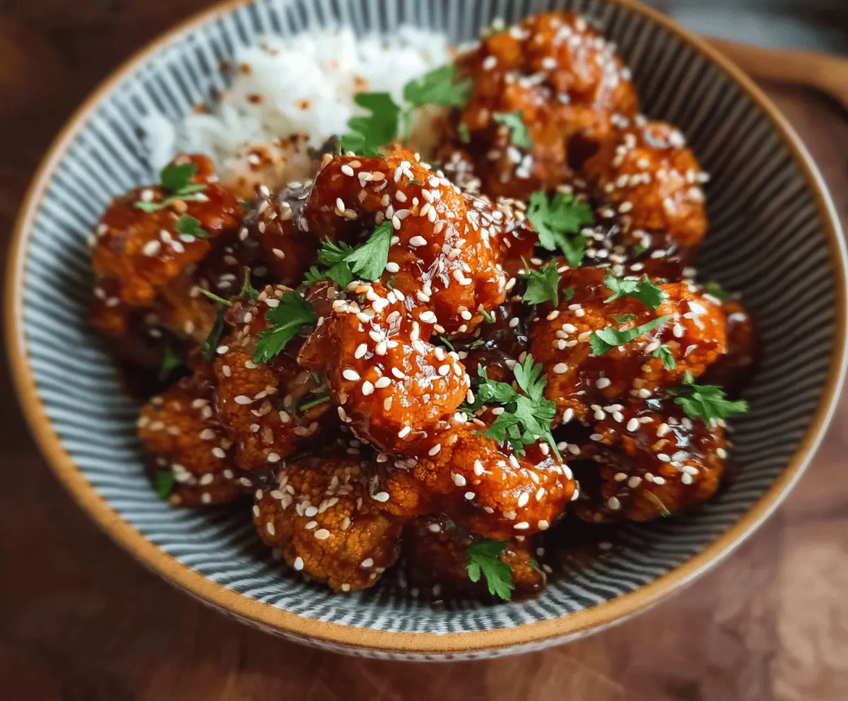 Easy Sticky Sesame Cauliflower Recipe