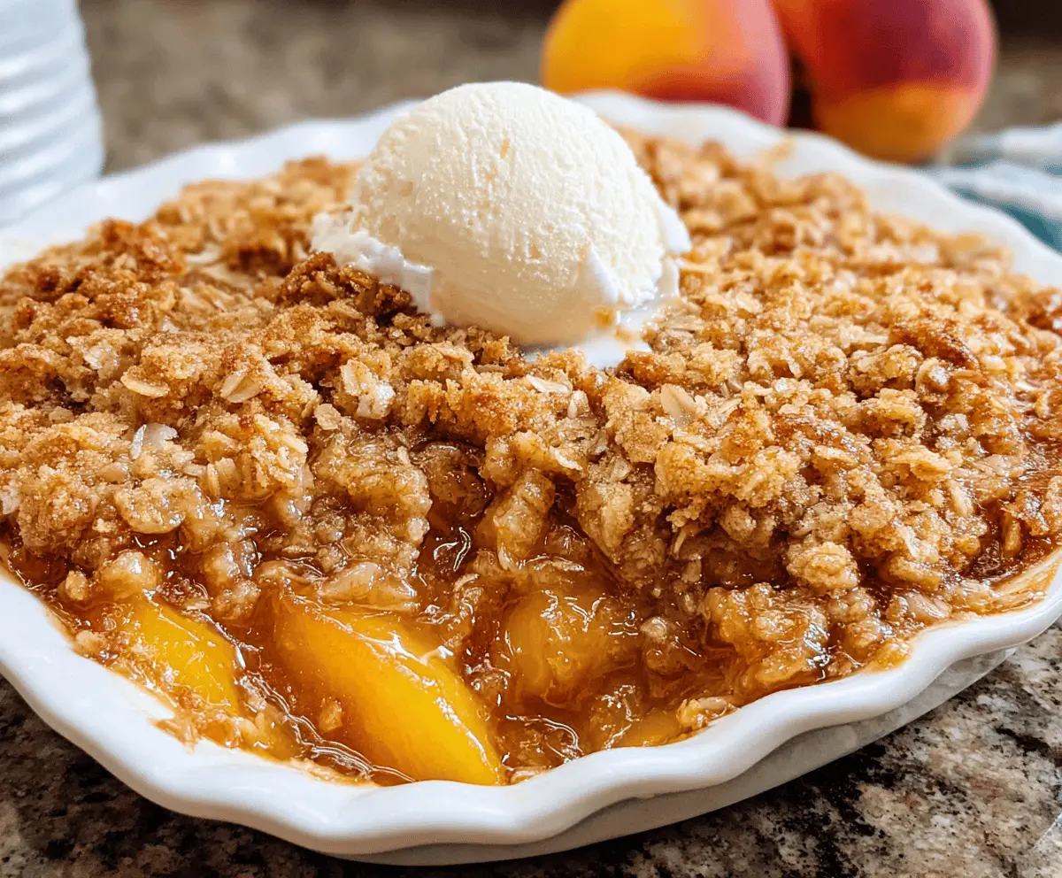 Easy Homemade Peach Crisp Recipe