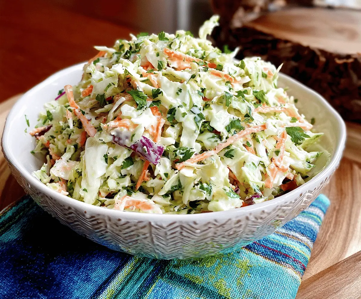 Creamy Cilantro Lime Coleslaw Recipe