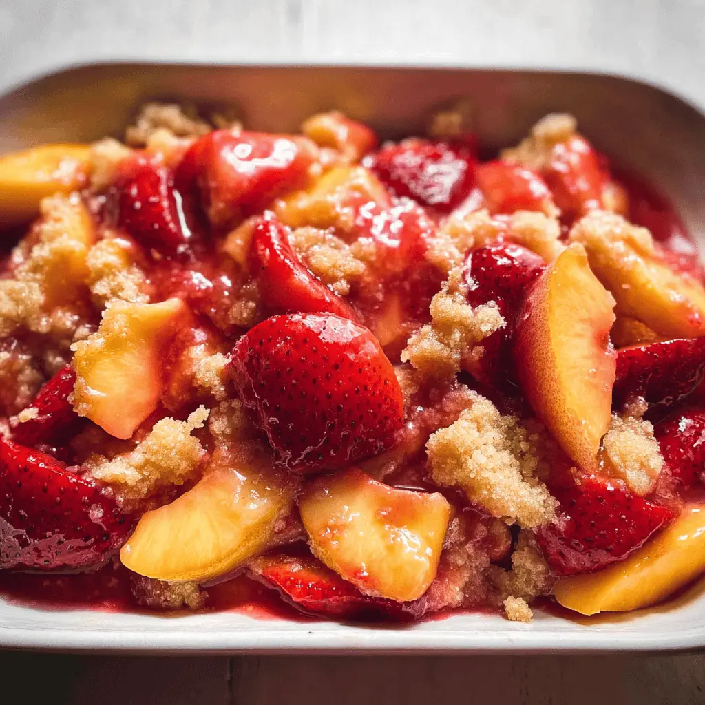 Easy Strawberry Peach Crumble Recipe