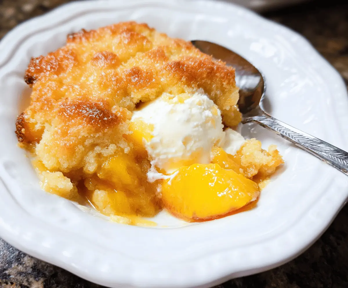 Paula Deen’s Easy Peach Cobbler Recipe