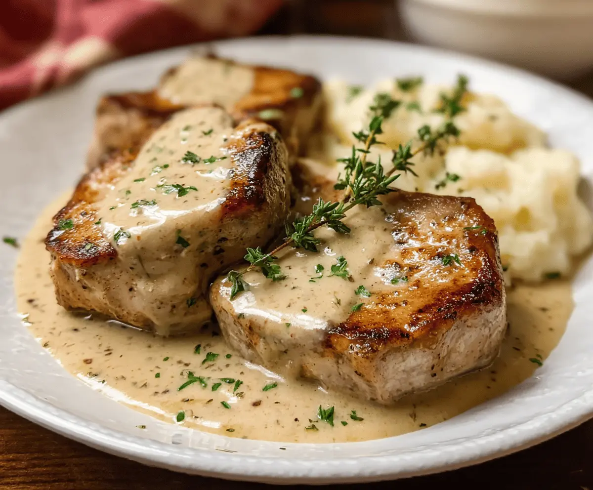 Easy Creamy Ranch Slow Cooker Pork Chops