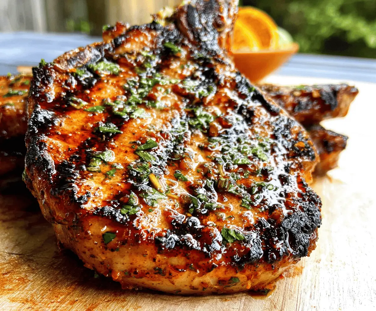 Easy Grilled Pork Chop Marinade Recipe