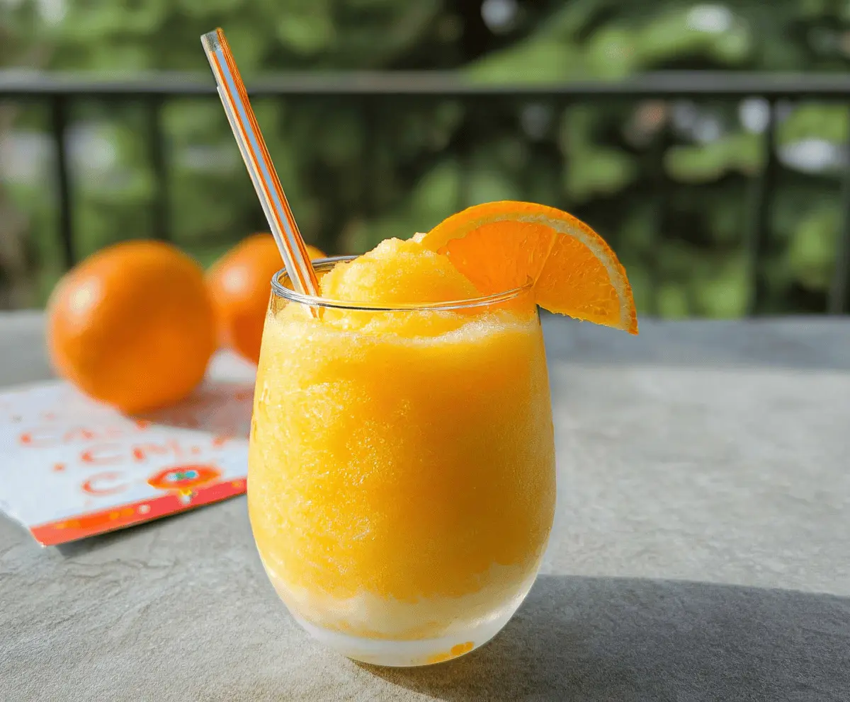 Creamsicle Slushy Recipe for a Refreshing Treat