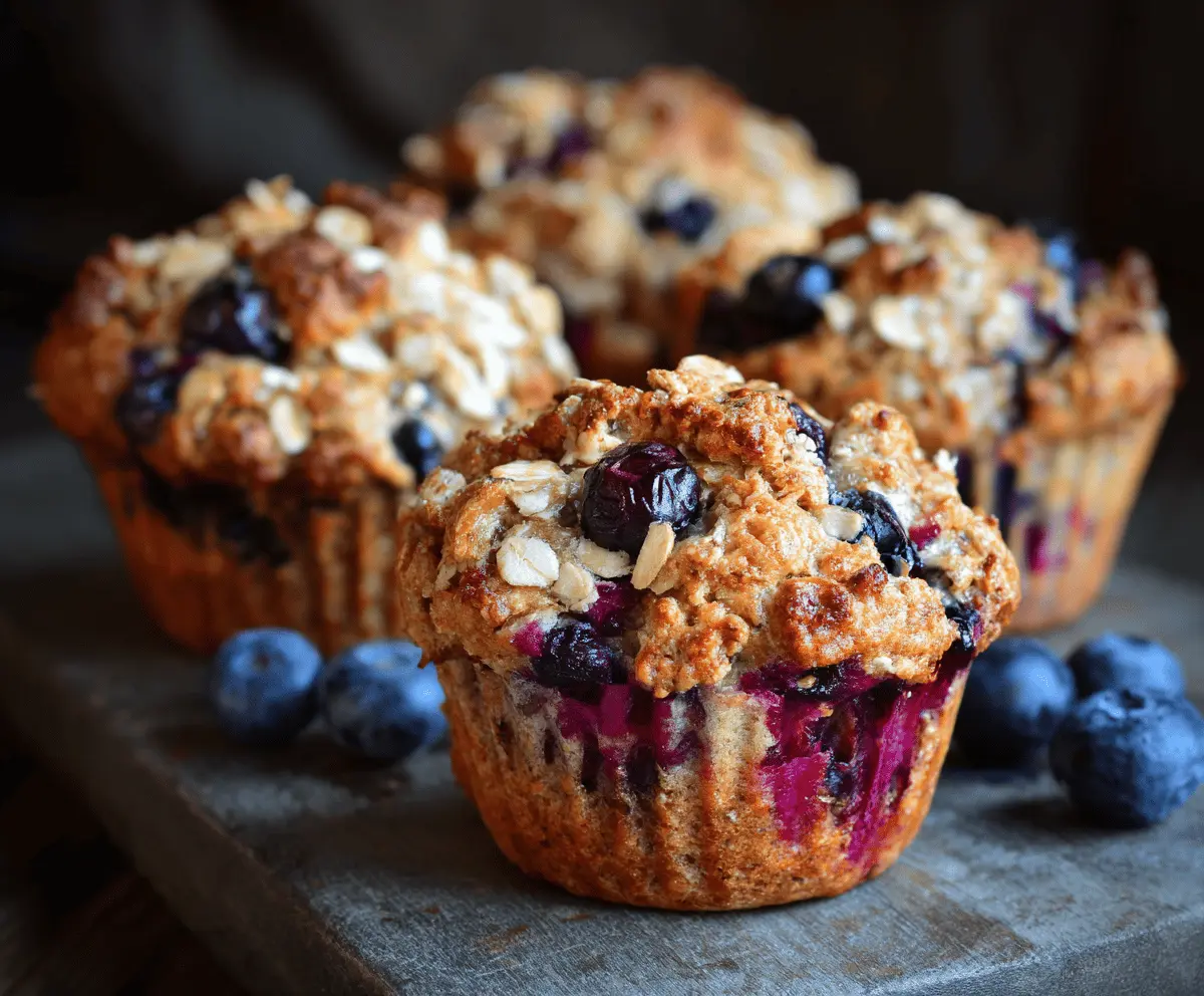 Blueberry Oat Muffins