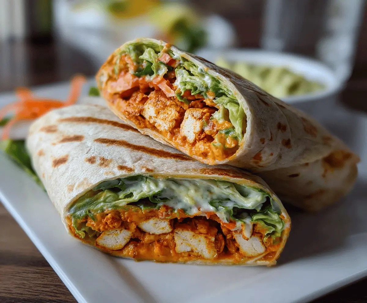 Easy Healthy Buffalo Tofu Wrap Recipe