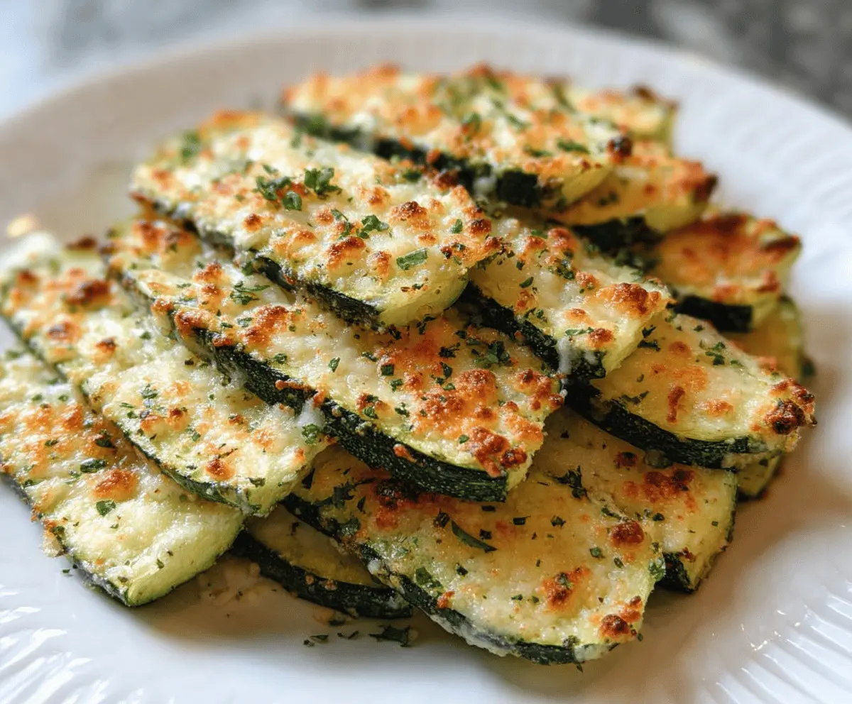 Easy Baked Parmesan Zucchini Recipe
