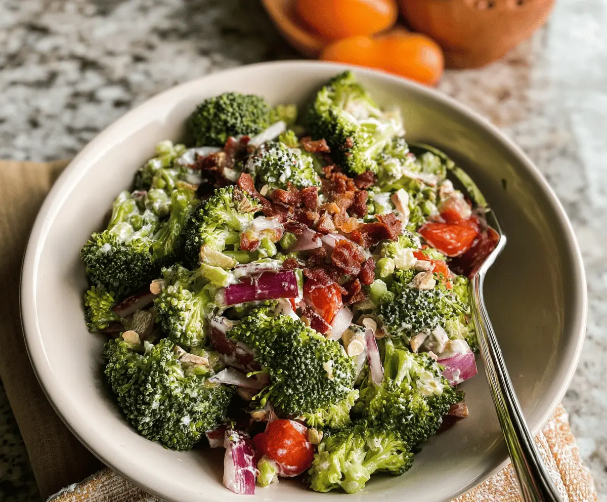 Easy Cheesy Broccoli Salad Recipe