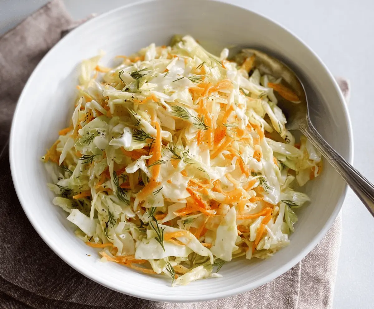 Easy Tangy Vinegar Coleslaw Recipe