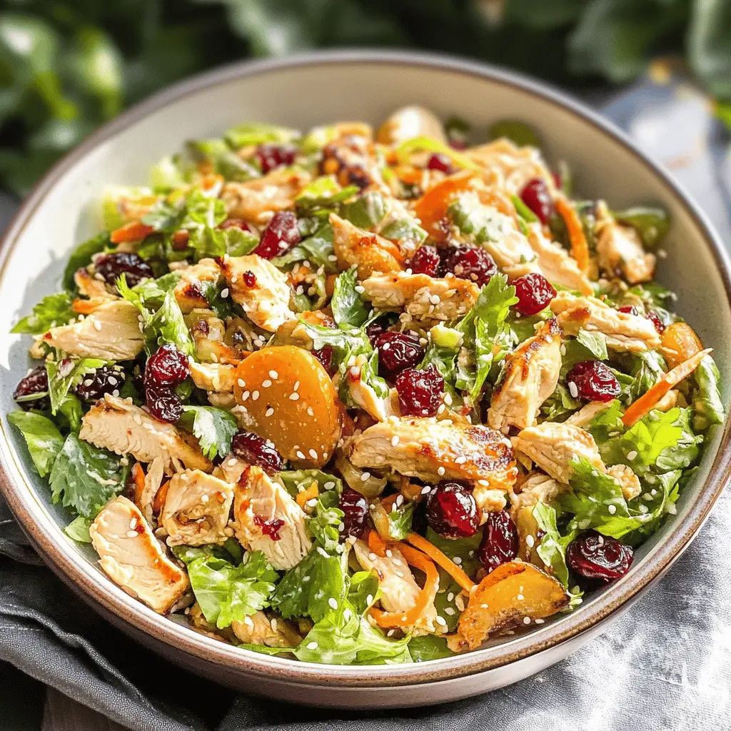 Easy Asian Chicken Cranberry Salad Recipe
