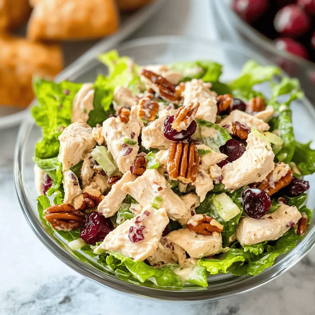 Easy Cranberry Pecan Chicken Salad Recipe