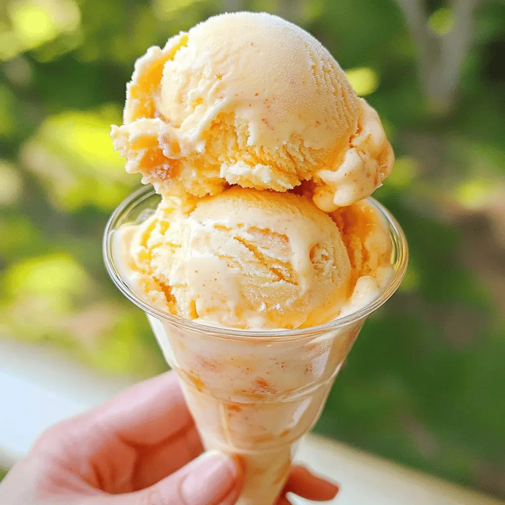 Fresh Georgia Peach Ice Cream Recipe