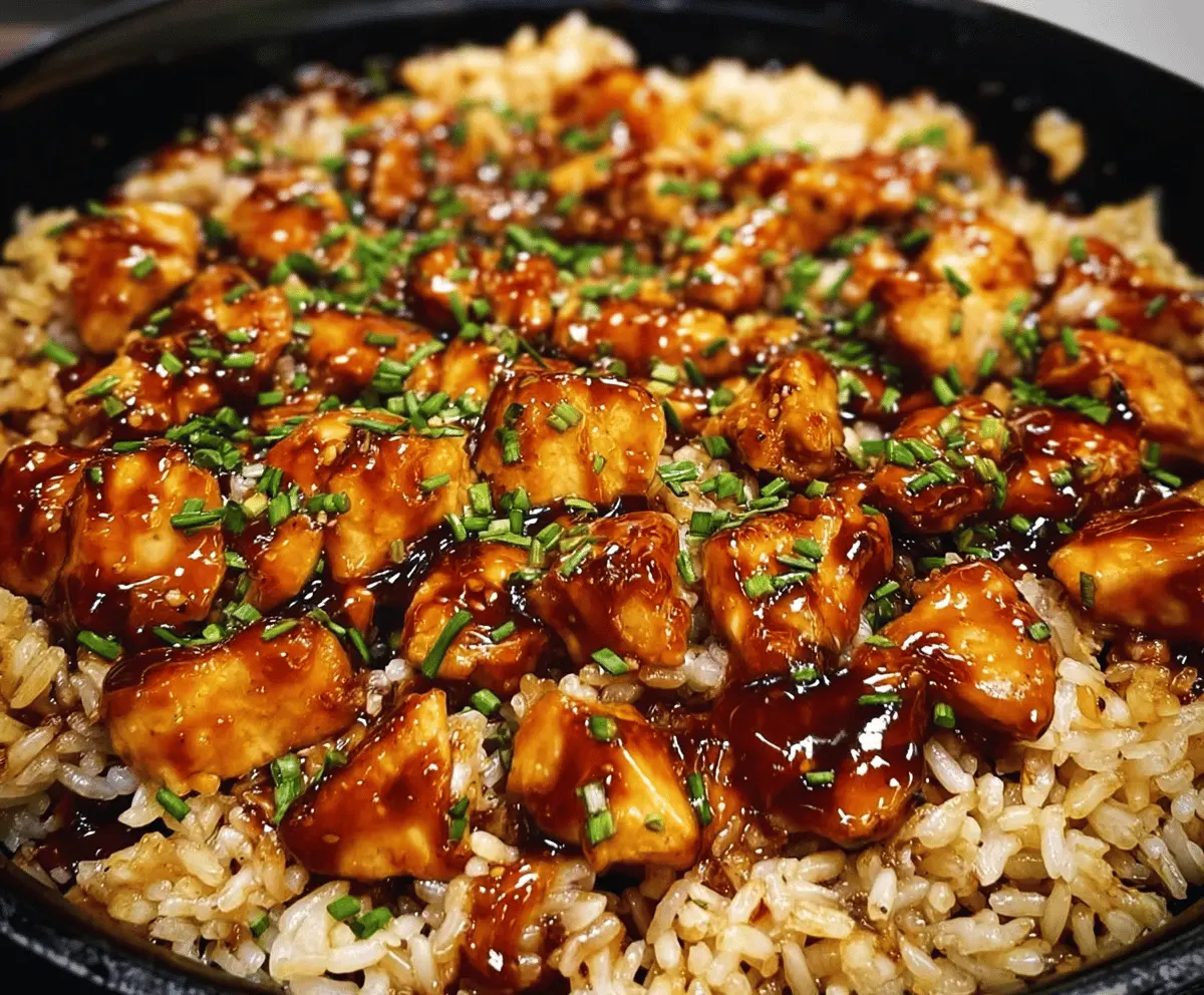 Easy One-Pan Honey BBQ Chicken and Rice