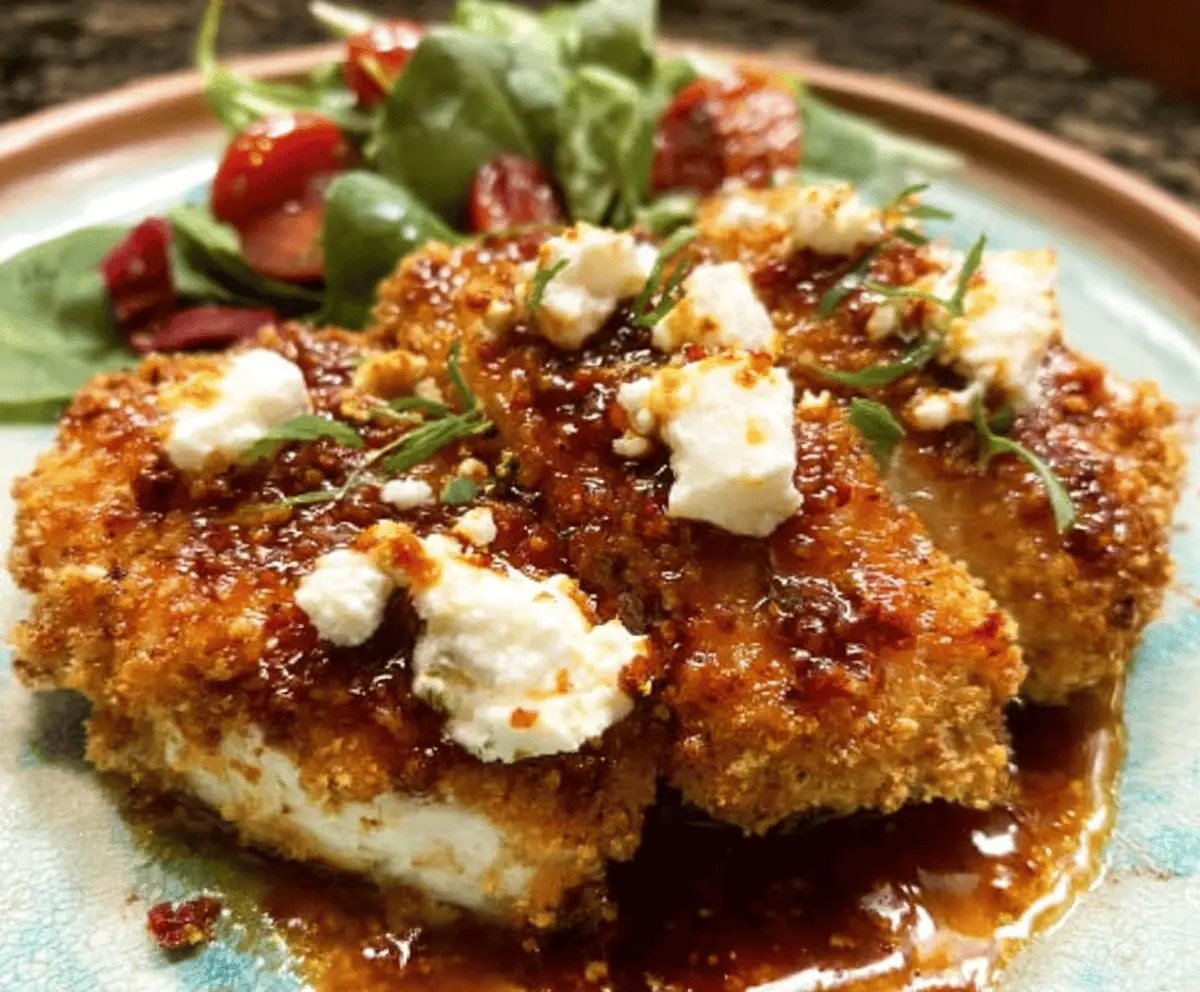 Crispy Hot Honey Feta Chicken Recipe