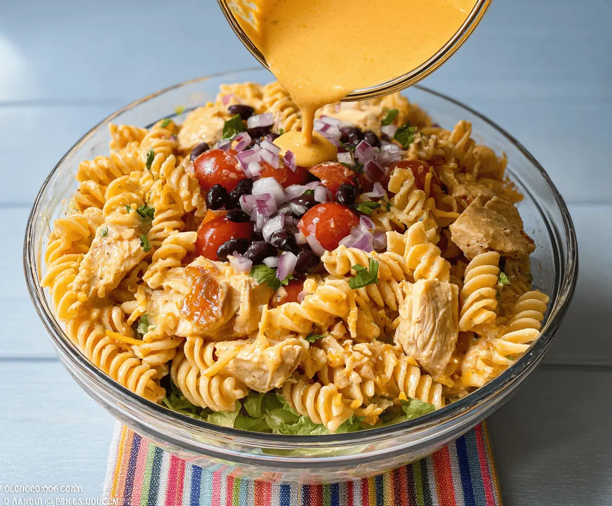 Zesty Chicken Enchilada Pasta Salad Recipe